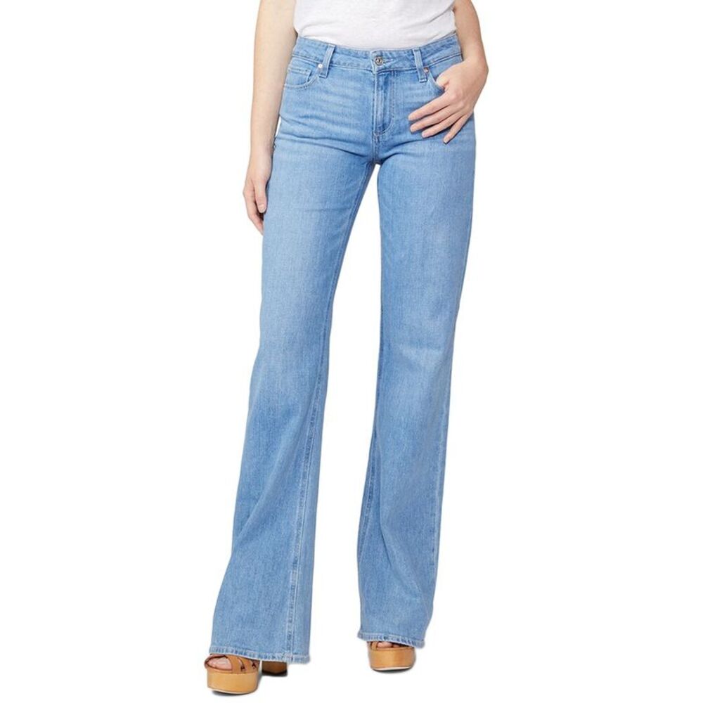 PAIGE Light Blue Flare Jeans